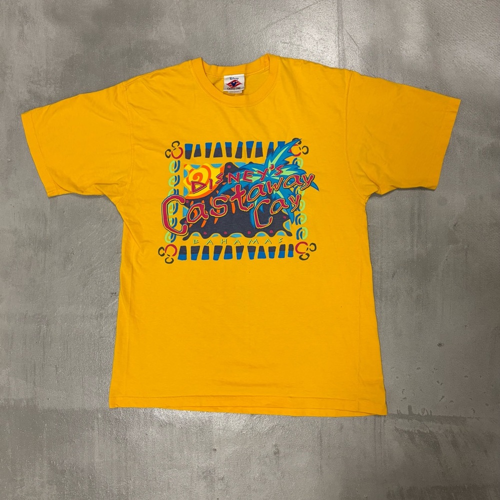 Disney Kids Bright Yellow Castaway Cay Tee